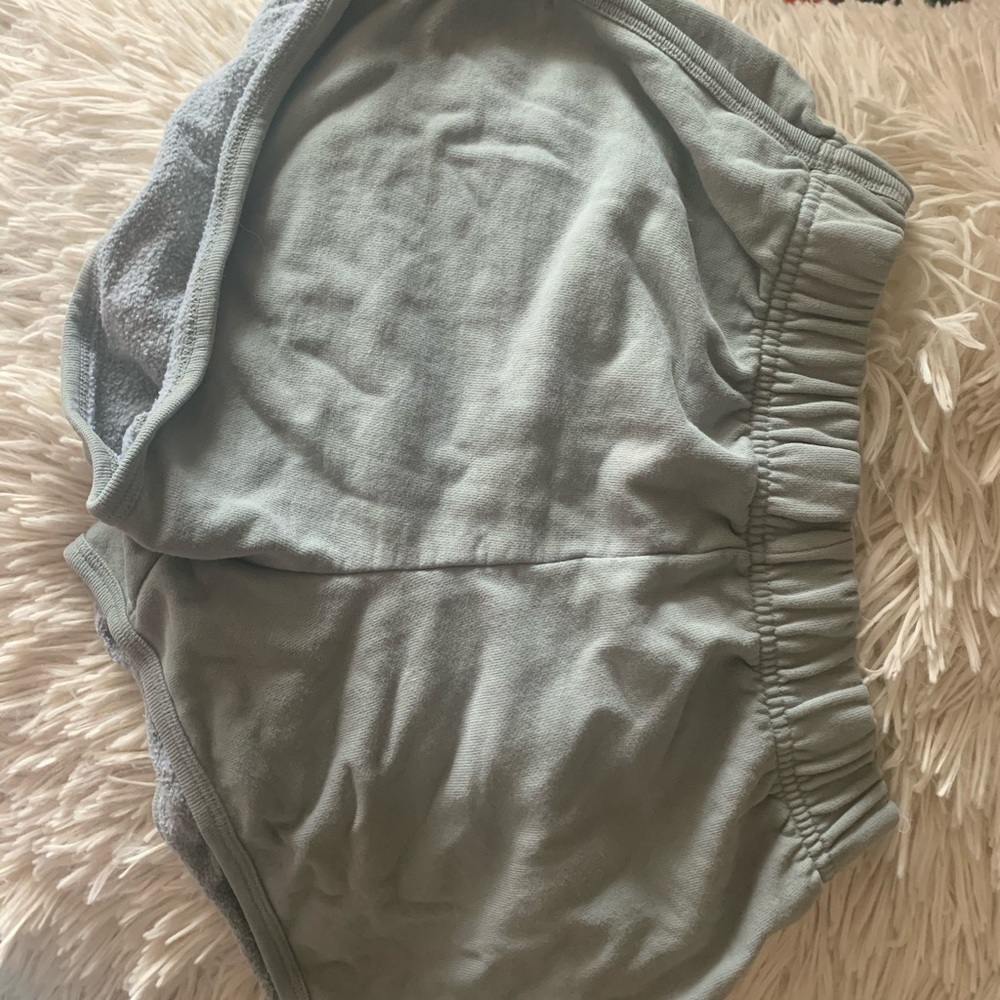 Brandy melville sage green lisette shorts